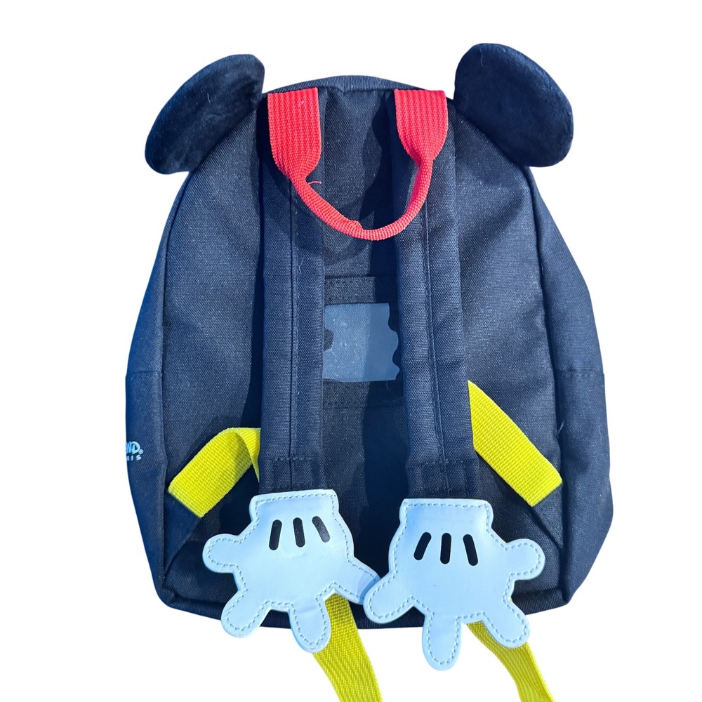 Kids Disneyland Paris Mickey‎ Mouse Backpack Black Red Yellow Disney Character - Picture 3 of 4